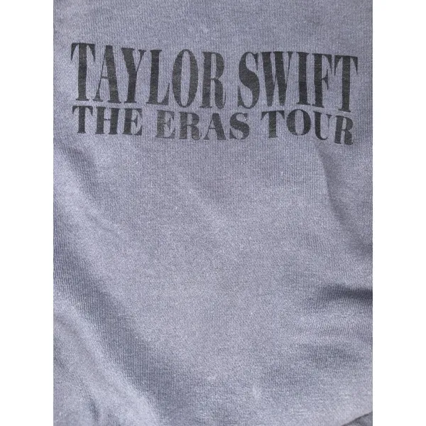 Taylor Swift The Eras Tour Hoodie Dates Washed Blue‎ Size M Pullover Sweatshirt - Image 2