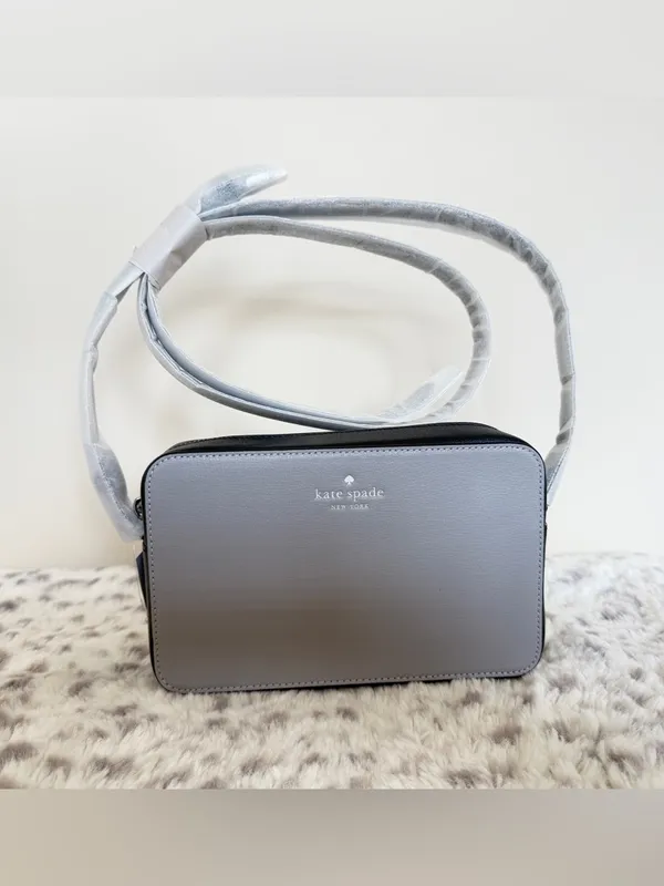 New Kate Spade Sienna Crossbody bag Leather Nimbus Grey Multi - Image 2