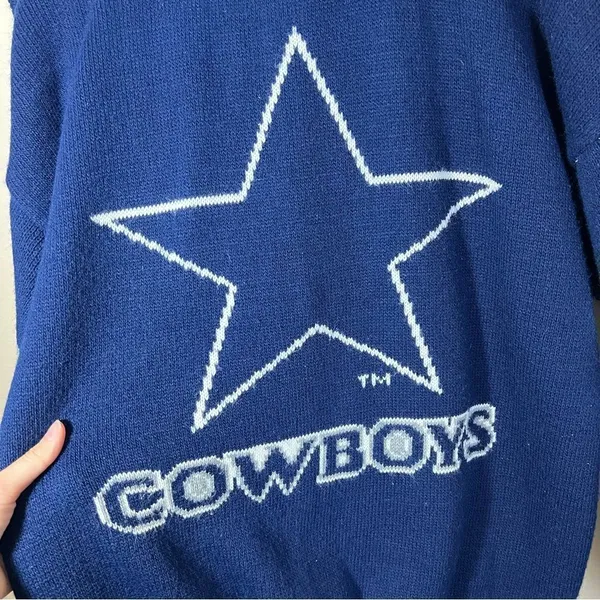 Vintage Barrel II Dallas‎ Cowboys Football Sweater XL - Image 3