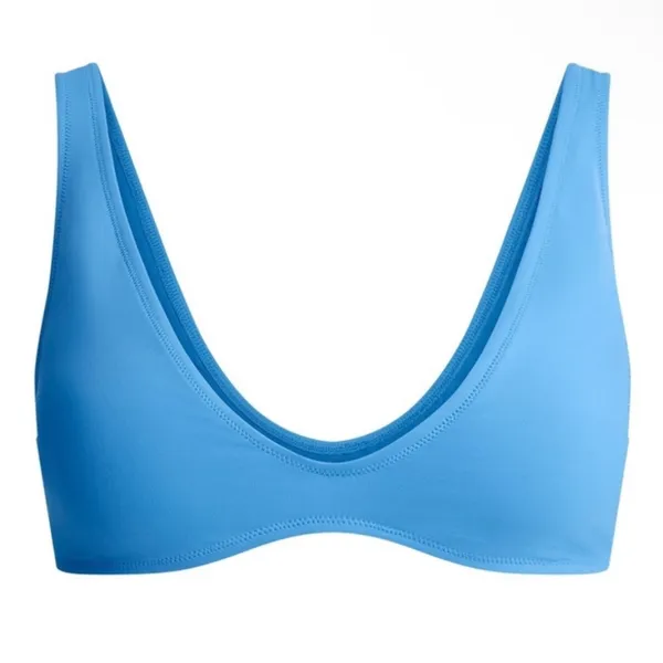 SKIMS Signature Swim Plunge‎ Triangle Top Size XL NWT in Tide - Image 8