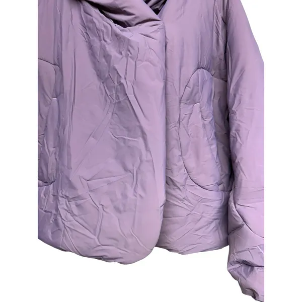 Lululemon Hooded Insulated Wrap Jacket Heathered Light Orbit Women's Size 8‎ - Image 5