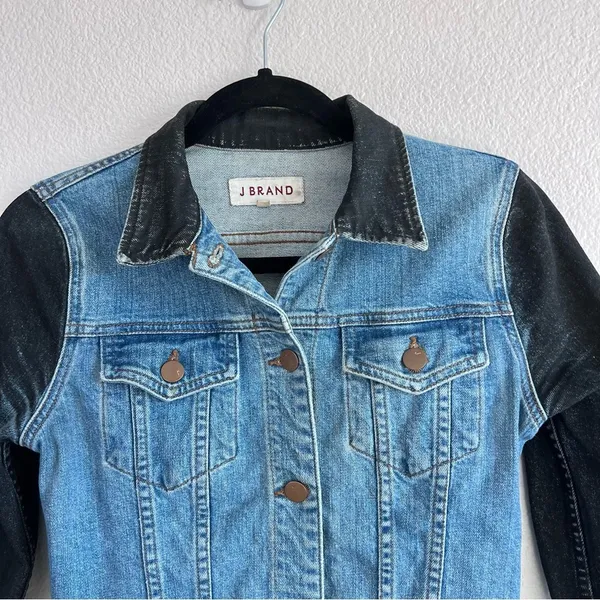 J Brand Bowie Two Tone‎ Jean Jacket - Image 4