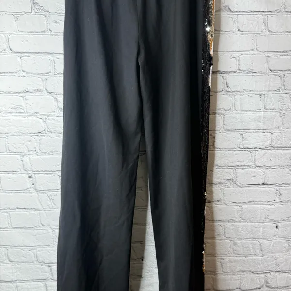 Milly Black Sequin women’s pants size medium - Image 8
