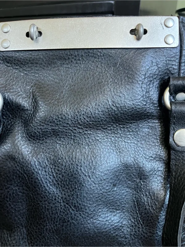 Patricia Nash Benvenuto Large Black Leather Stud-Accent Tote Bag - Image 9