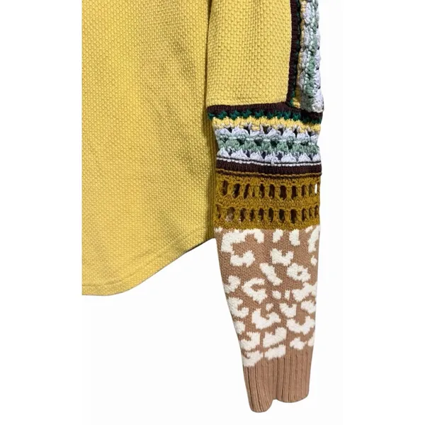 Free‎ People Switch It Up Thermal Top Yellow Women's Size Medium - Image 7