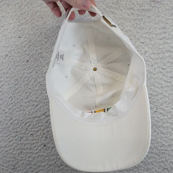 Life is Good A Chill Cap Beach Chair Stripe White Cotton Baseball Hat OS NWT - Image 4