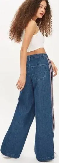 Top Shop Wide Leg Jeans - Image 4