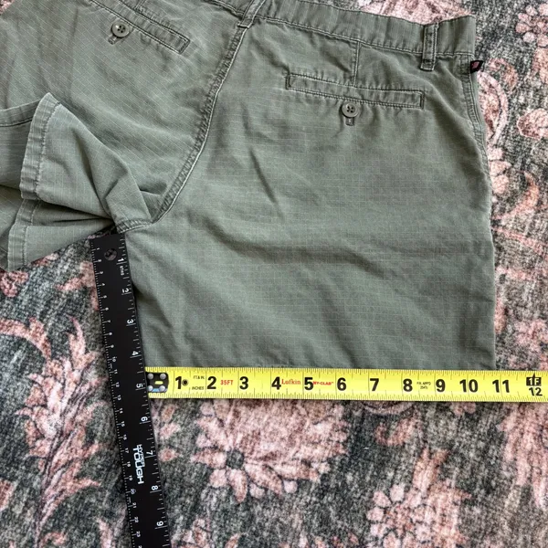 90s Vintage Polo Jeans Co Ralph Lauren Cargo Shorts 4 Olive Green Gorpcore Y2K - Image 8