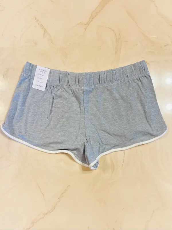 VICTORIA’S SECRET PINK Soft Micro Modal Shorts Retro Low Rise Heather Grey Large - Image 6