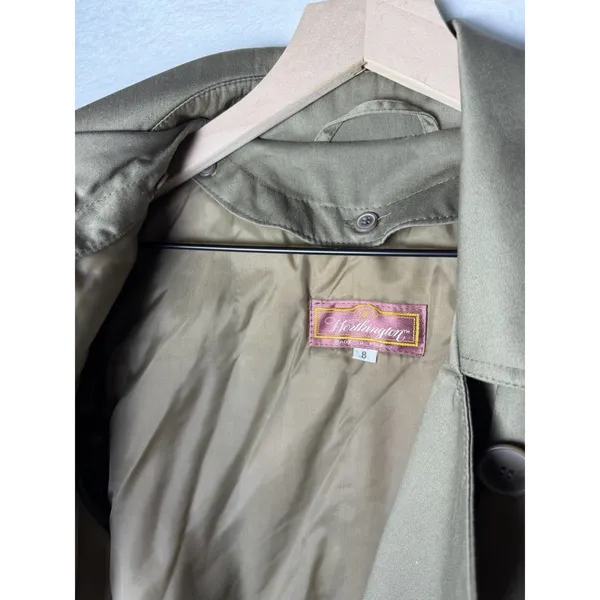Vintage Worthington Made in Poland Long Double Breasted Trench Coat Women's 8 - Image 9