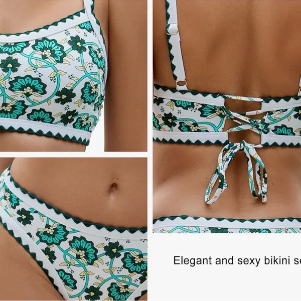 Green Floral Trim Two - Image 3
