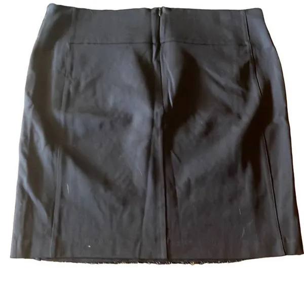 Cato‎ Black Sequin Zigzag Mini Skirt 10 Stretch Party Cocktail Date Night Sexy - Image 2
