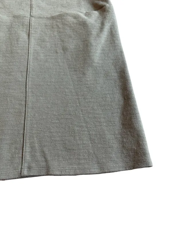Free People Olive Green Mock Neck Sheath Dress Sleeveless Stretch Size Small - Image 4