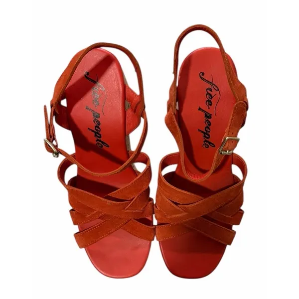 Free People Lisbon Sunstar Mary Jane‎ Platform Sandals Women's Size 8.5 - Image 5