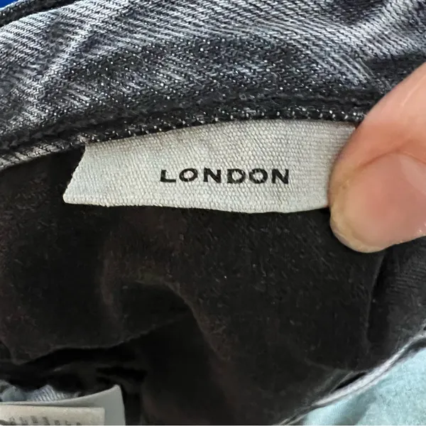 Slvrlake London High Rise‎ Straight Moonlight Destructed Black Acid Washed Jeans - Image 13