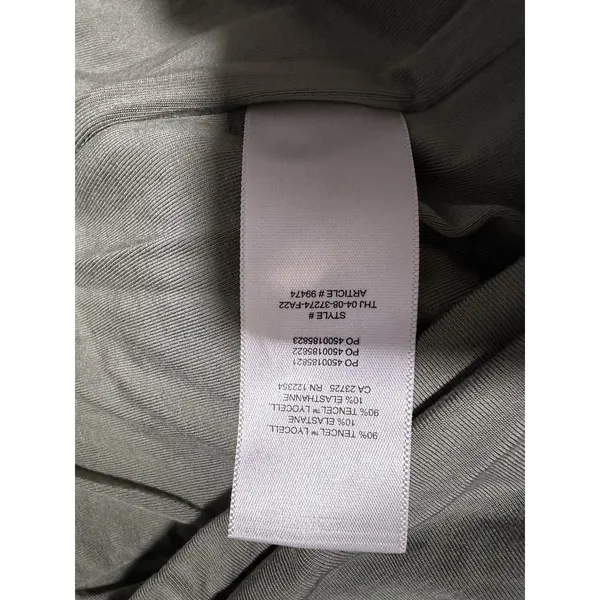 Wilfred Aritzia Lydia Ruched Mini Bodycon Dress‎ Sage Green Women's Size Small - Image 13