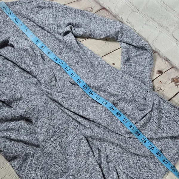 UGG Australia Womens‎ Cardigan Sweater Duster Open Front Pockets Blue Grey M - Image 9