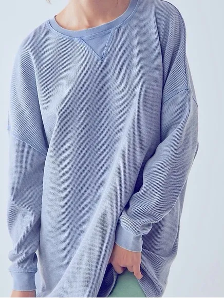Free People Free People Early Night Thermal Rainy Season size Large - Image 4