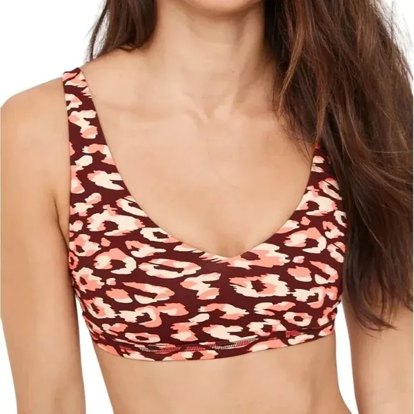 Offline By Aerie Goals Plunge Sports Bra Maplewood Size Small - Image 7