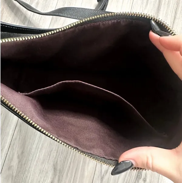 Coach Black Leather Clara Bag - Image 5