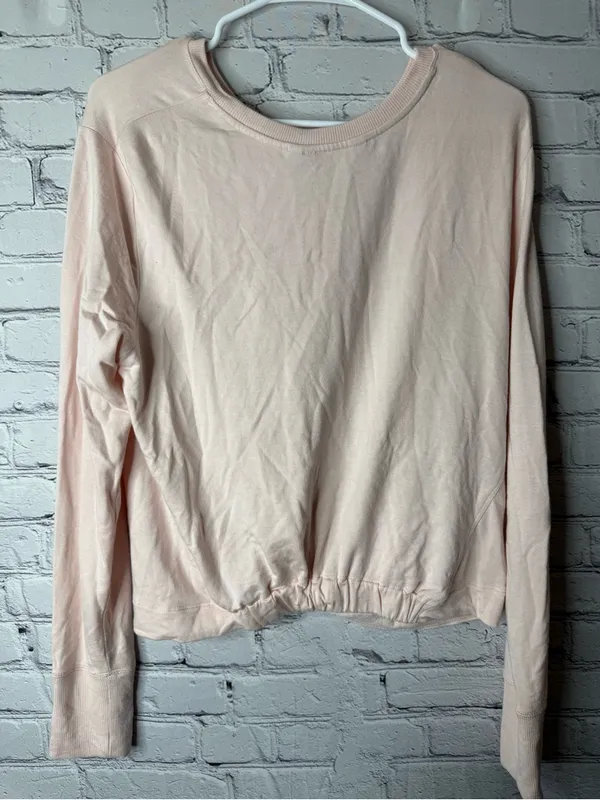Athleta Long-Sleeve Twist Front Top - Light Blush large - Image 7