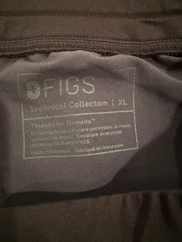 FIGS Charcoal Gray Jogger Scrub Pants - Image 3