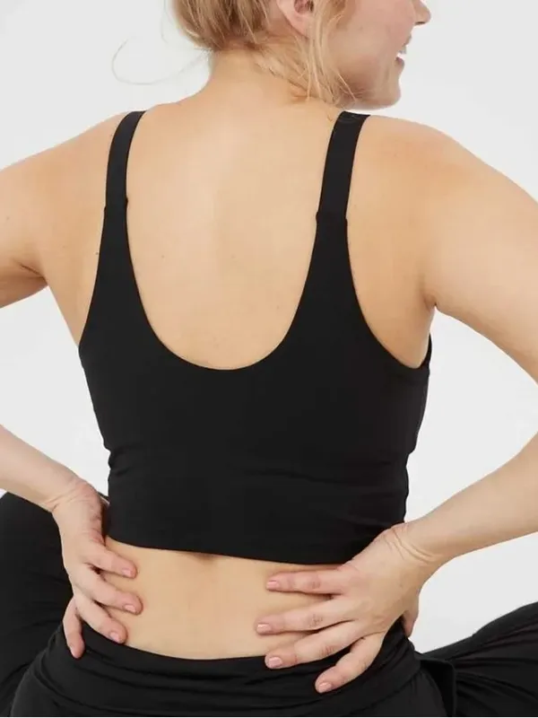 Offline by Aerie • The Hugger Longline Sports Bra black Recharge Least Support - Image 7