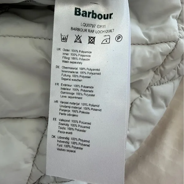 Barbour Rae Loch Quilted Jacket Sz 14 US Women’s Lightweight Summer Tartan - Image 12