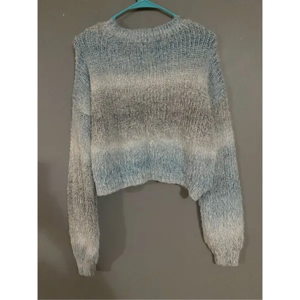 Wild Fable Sweater Ombre Striped Pullover Soft Cozy Short Knit Small - Image 2