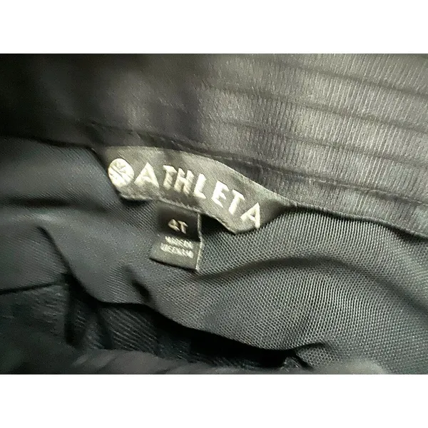 Athleta Wander Straight Pants 4T Black Athletic‎ Yoga Pants Hiking Zip Pockets - Image 3