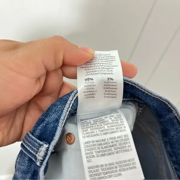 MOTHER The Tripper Ankle Fray Jeans in Nature Touch Base Blue Size 25 - Image 12