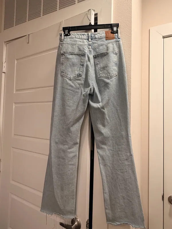 ZARA Jeans Straight-Leg Light Wash - Image 3