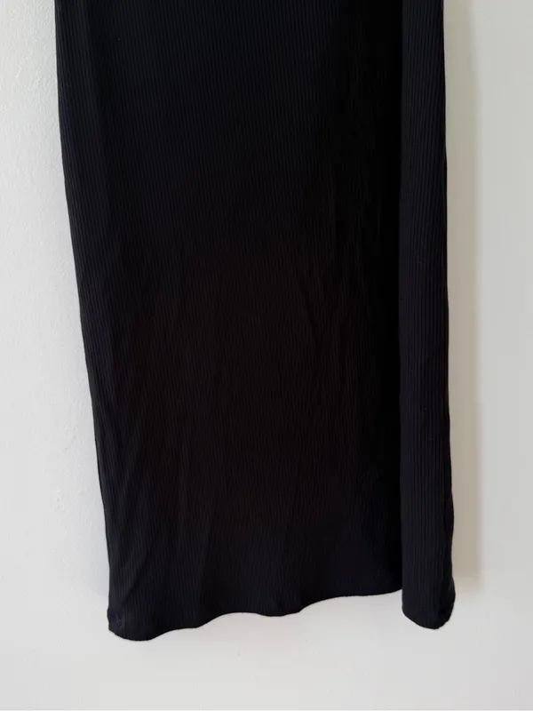 NWT Wilfred Aritizia Temperature Halter Midi Dress in Black Size Small - Image 11