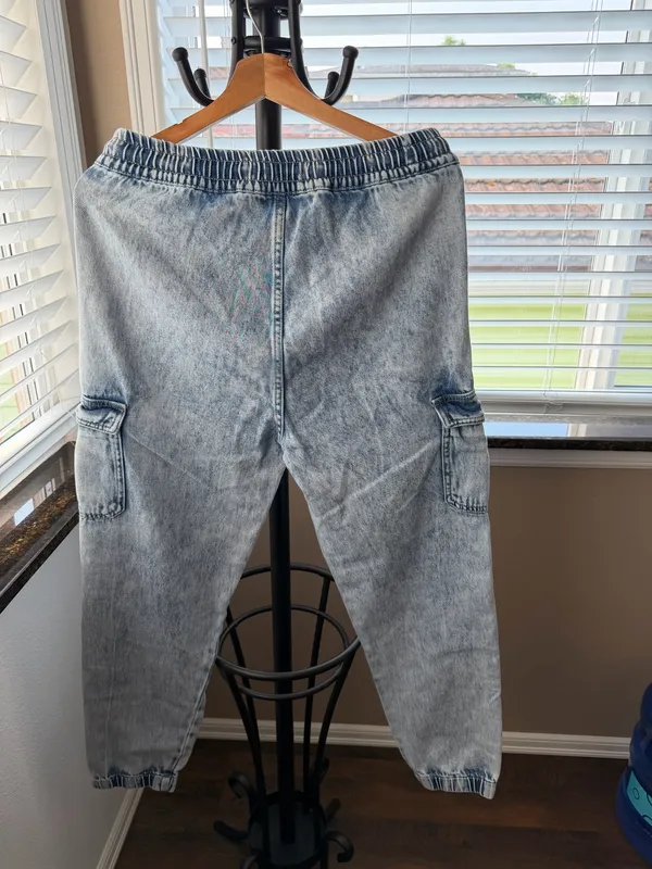 Denim Joggers Blue Size M - Image 2
