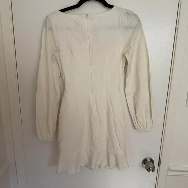 Princess Polly Ivory Wrap Mini Dress Womens Size 2 - Image 8