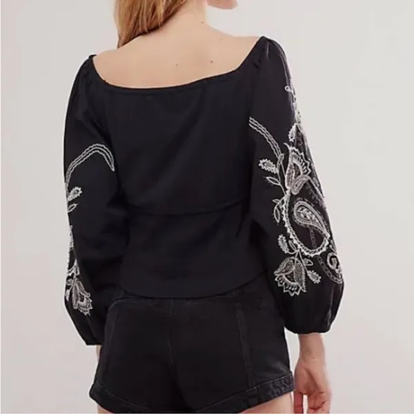 Free People Layla Off-The-Shoulder Top NWOT - Image 5