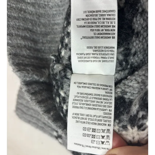 American Eagle Sweater Womens Sz S Fair Isle Nordic Cotton Wool Cabin Ski‎ Cozy - Image 7