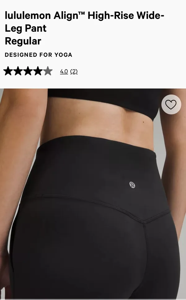 Lululemon Align Wide Leg Pants - Image 3