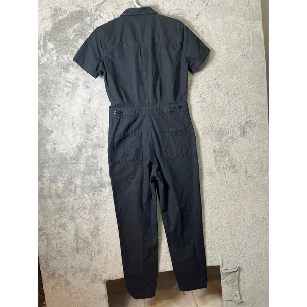 Outerknown S.E.A. Suit Utility Gray Short Sleeve Jumpsuit XS Organic‎ Cotton - Image 4