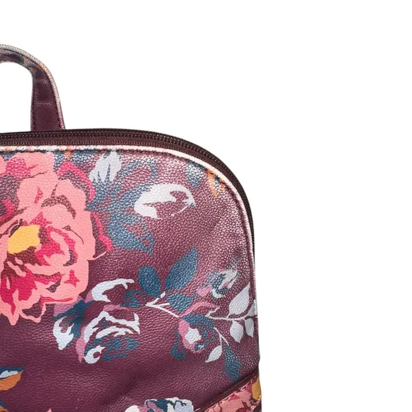 Matilda Jane Plum Perfect Floral Backpack Faux‎ Leather School Travel Bag Boho - Image 2