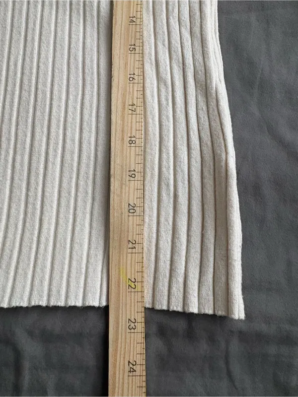 Cyrus Ribbed Crew-Neck Sweater in Cream - Image 6