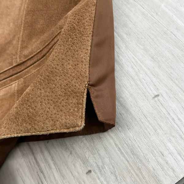 Gallagher Vintage Brown Genuine Leather Vest Medium Women’s Western Boho Biker - Image 5