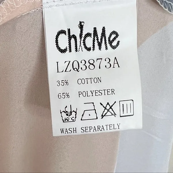 CBR ChicMe black tan geometric print tie shoulder belted midi dress M NEW - Image 9