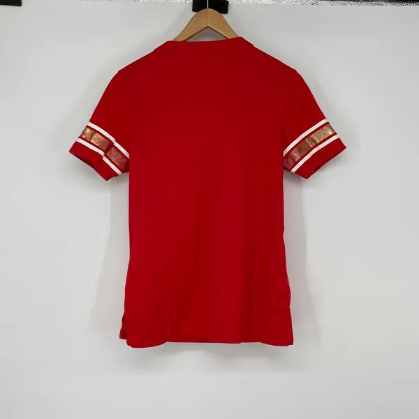 Majestic NFL Kansas City Chiefs Red‎ Gold Lace Up Football Jersey S Sports - Image 2