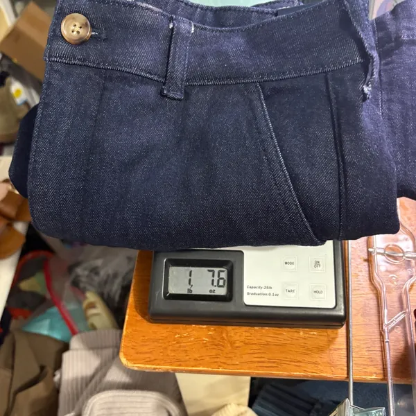 J.Crew High-Rise Trouser Jean in Deep Indigo Rinse Wide Leg Sz 27 Classic Preppy - Image 14