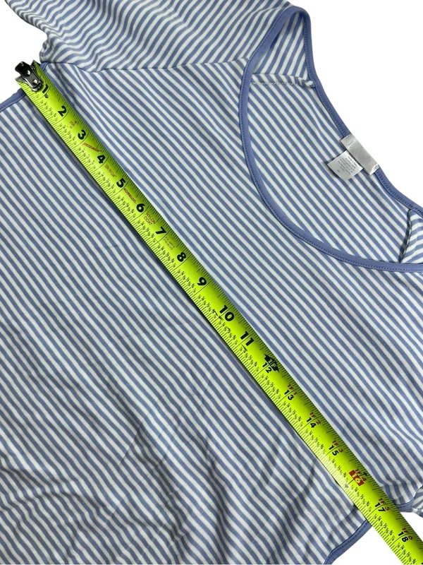 LAKE Pima Cotton Long-Long Pajama Set Hydrangea Preppy Blue Stripe - Image 7