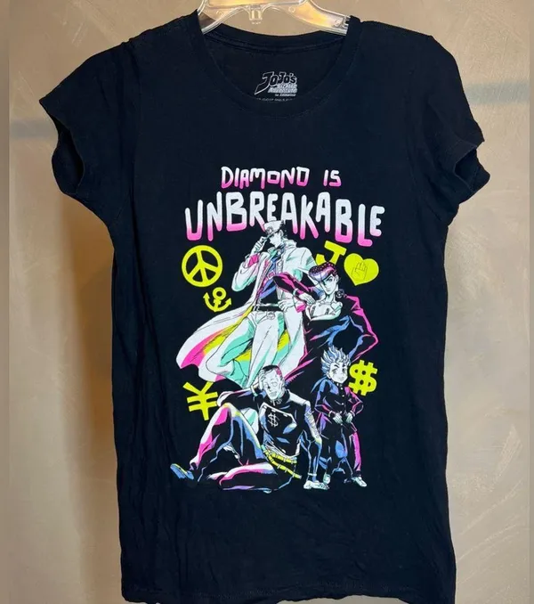 JoJo's Bizarre Adventure Anime women’s short sleeve Casual Graphic T-Shirt|Sz:M - Image 6