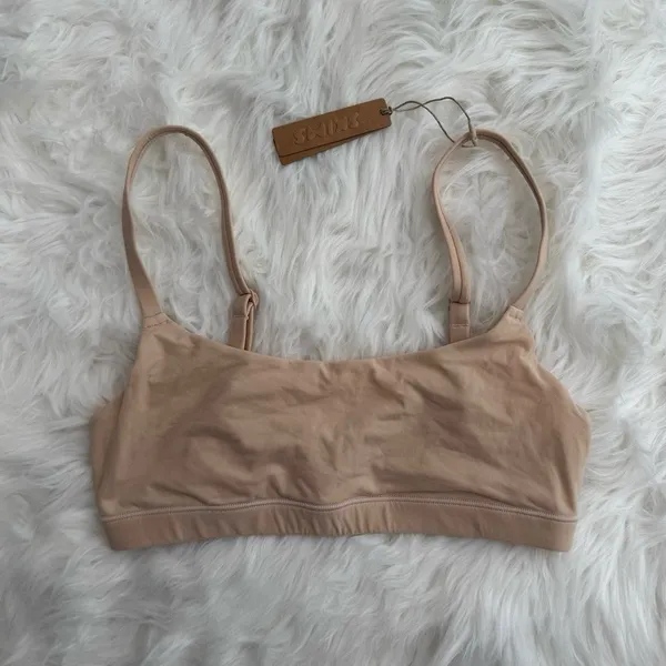 Skims Fits Everybody Scoop Neck Bralette Sand Size XS - Image 2