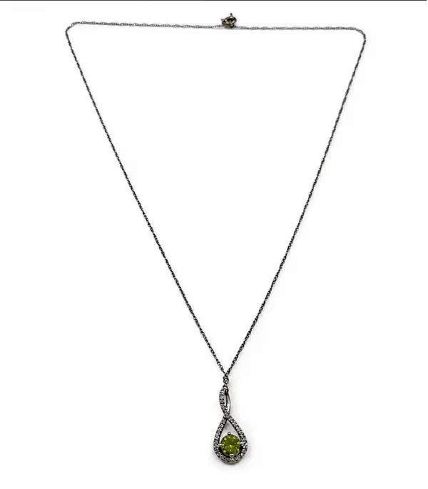 Birthstone necklace Green - Image 2