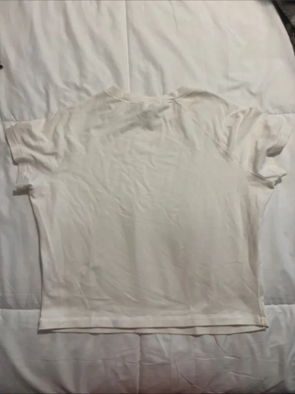 Skims White Short-Sleeve Crewneck Crop Tee - Image 3